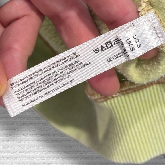 Out From Under Urban Outfitters Boho Quilted Half Zip Sweatshirt Yellow S Flawed - Picture 6 of 8